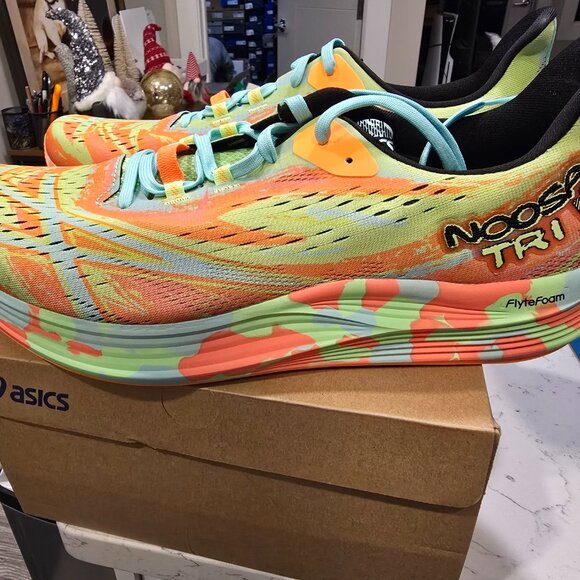 Asics Noosa Tri 15 Lime Burst Illuminate Running Shoe 1011B609-301 Mens 10.5 NEW - Picture 6 of 13